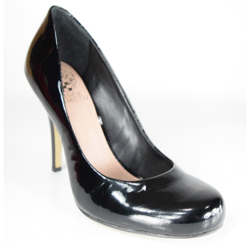 Vince Camuto Elaine Black Patent Leather Pumps